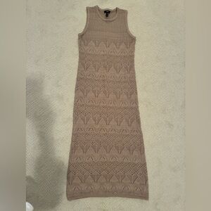 Aqua Sleeveless Knit Maxi Dress